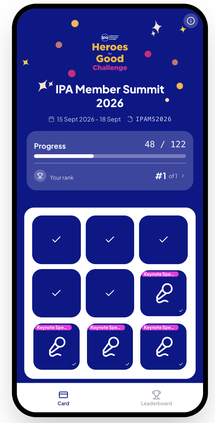IPA Member Summit digital Passport open on a phone